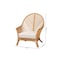 Bali & Pari Lisabon Bohemian Light Honey Rattan Arm Chair 246-13697-ZORO - alternate 4